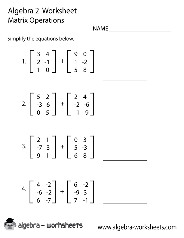 matrix-operations-algebra-2-worksheet-printable
